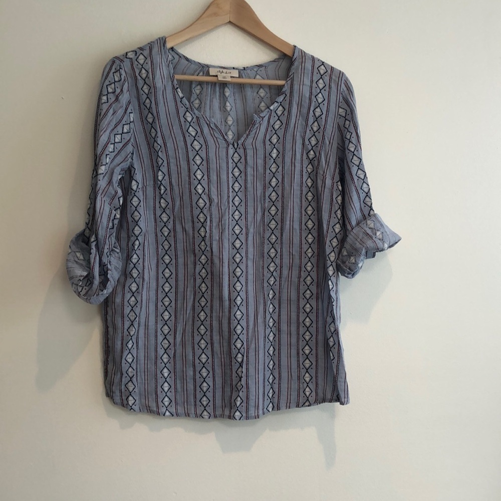 STYLE & Co striped shirt size XS
